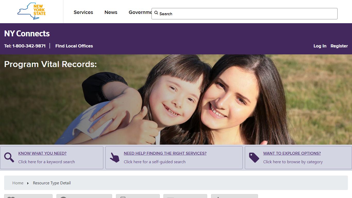 Program Vital Records: - Government of New York